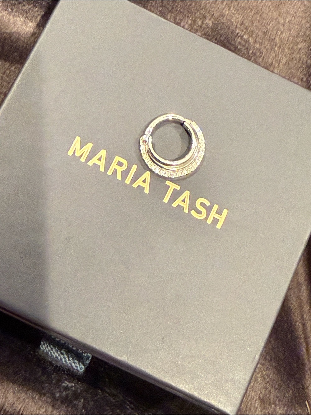 Maria Tash 18K Diamond Dhara Hoop